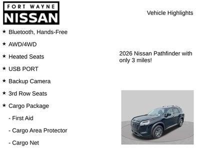2026 Nissan Pathfinder SV