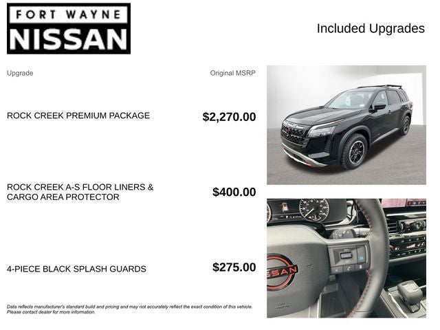 2026 Nissan Pathfinder Rock Creek