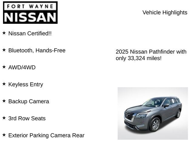 2025 Nissan Pathfinder SL