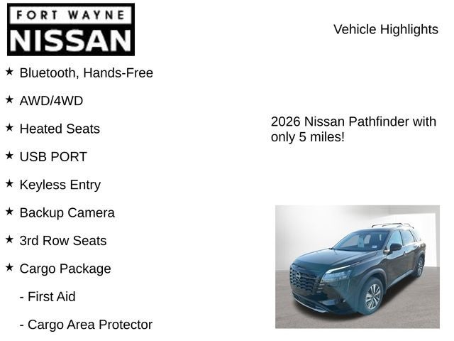 2026 Nissan Pathfinder SL