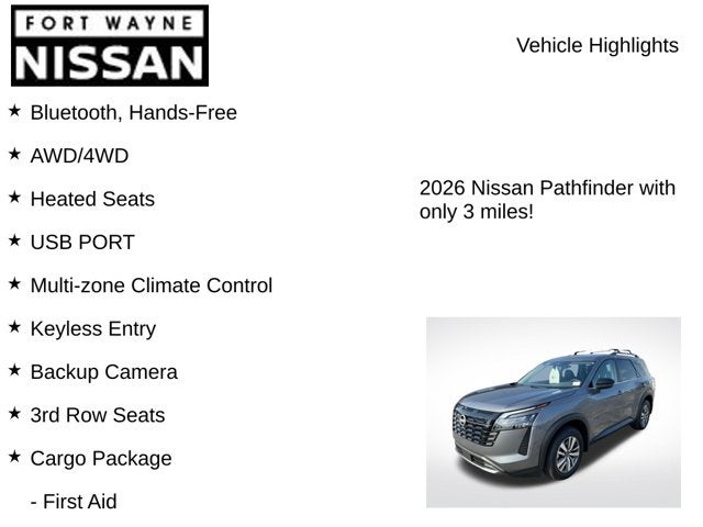 2026 Nissan Pathfinder SL