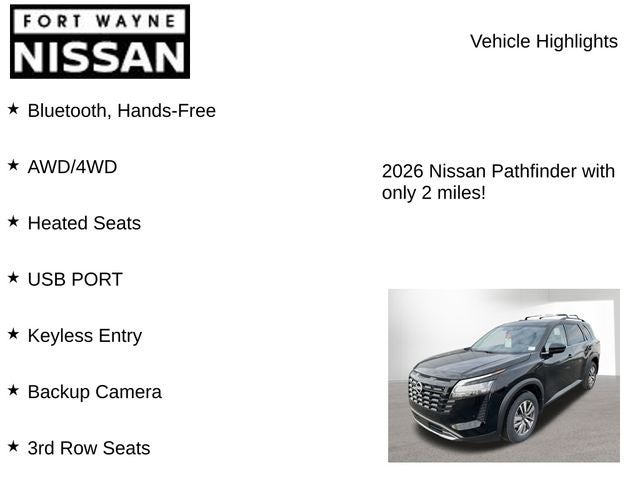 2026 Nissan Pathfinder SL