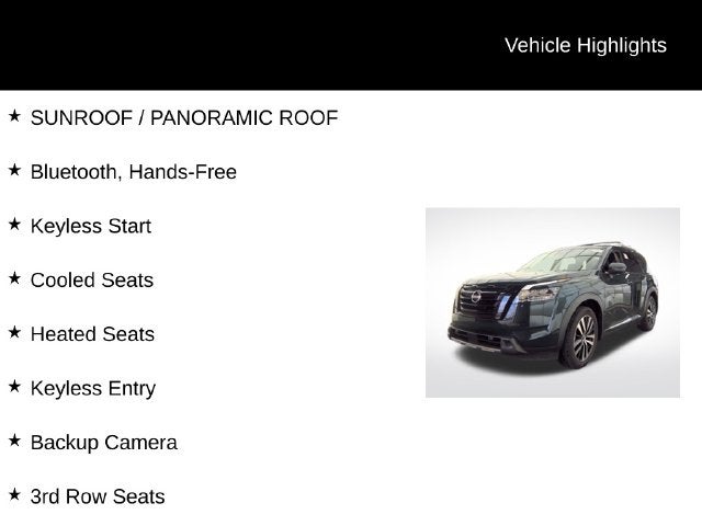 2023 Nissan Pathfinder Platinum