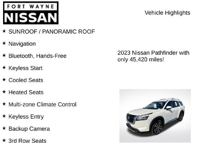 2023 Nissan Pathfinder Platinum