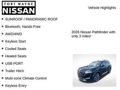 2026 Nissan Pathfinder Platinum
