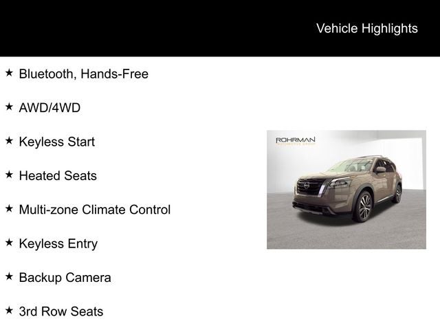 2025 Nissan Pathfinder Platinum