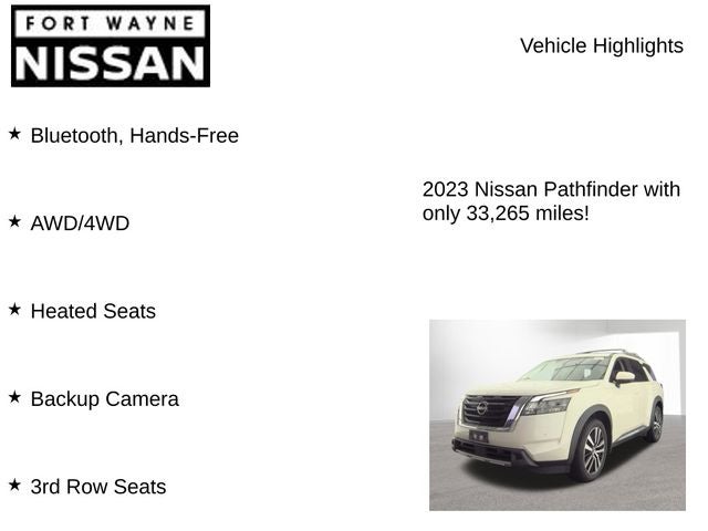 2023 Nissan Pathfinder Platinum