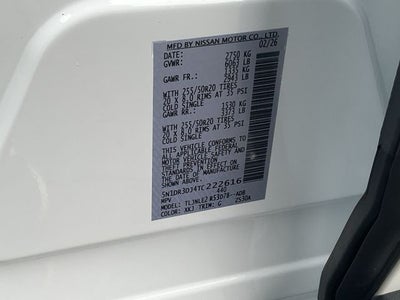 2026 Nissan Pathfinder Platinum