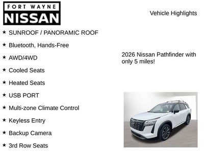 2026 Nissan Pathfinder Platinum