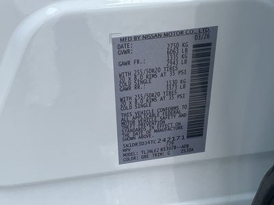 2026 Nissan Pathfinder Platinum