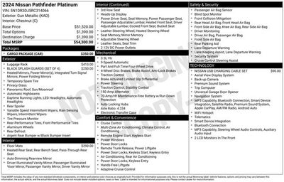 2024 Nissan Pathfinder Platinum