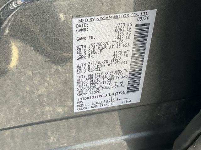 2024 Nissan Pathfinder Platinum