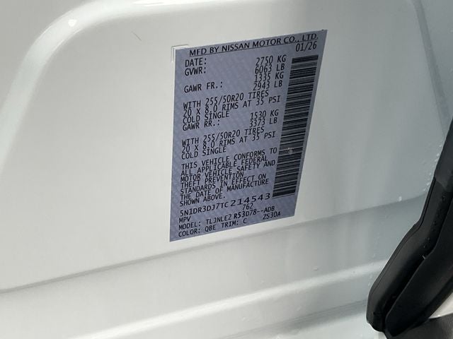 2026 Nissan Pathfinder Platinum