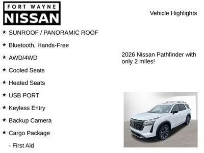 2026 Nissan Pathfinder Platinum
