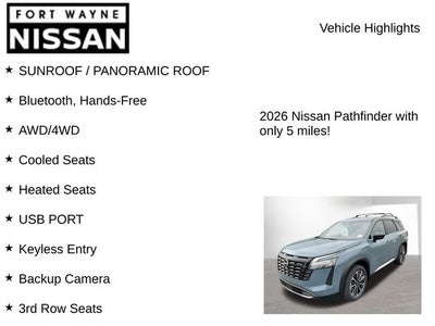 2026 Nissan Pathfinder Platinum