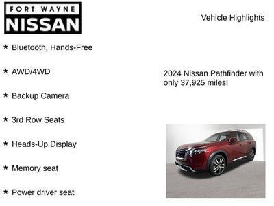 2024 Nissan Pathfinder Platinum