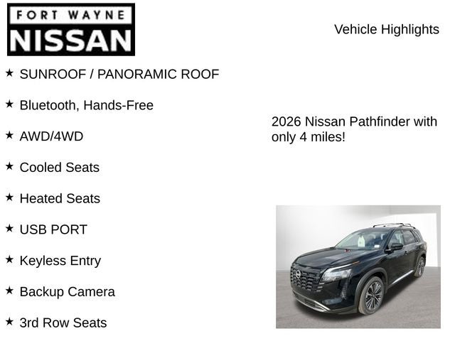 2026 Nissan Pathfinder Platinum