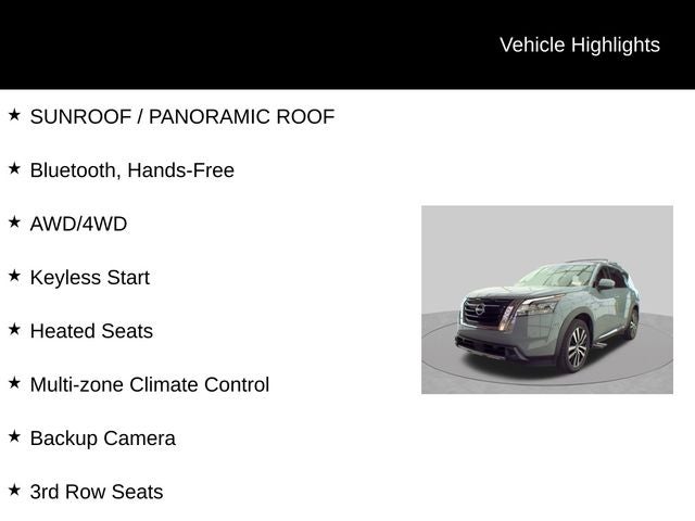 2023 Nissan Pathfinder Platinum