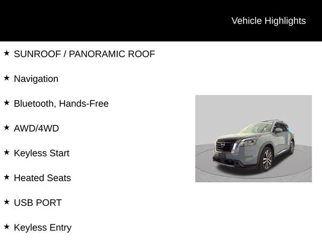 2023 Nissan Pathfinder Platinum