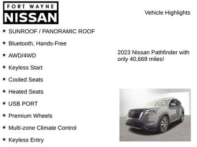 2023 Nissan Pathfinder Platinum