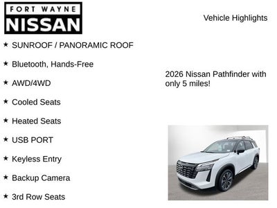 2026 Nissan Pathfinder Platinum