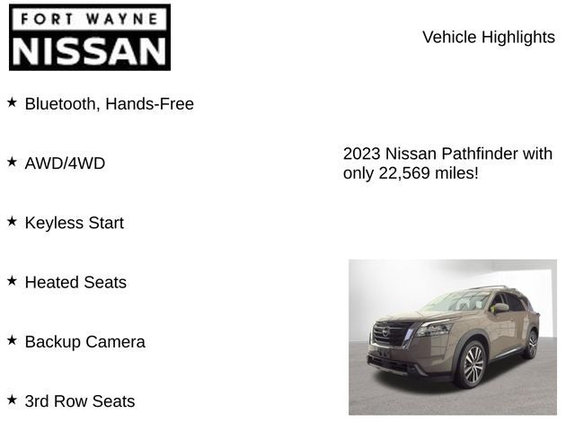 2023 Nissan Pathfinder Platinum