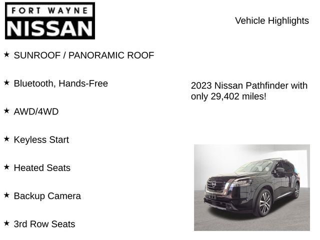 2023 Nissan Pathfinder Platinum