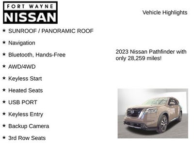 2023 Nissan Pathfinder Platinum