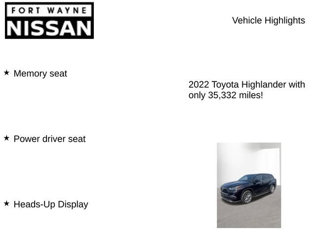 2022 Toyota Highlander Hybrid Platinum