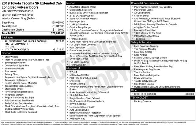 2019 Toyota Tacoma SR
