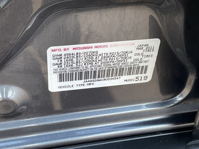 2011 Mitsubishi Outlander ES