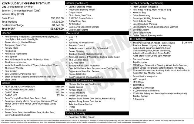 2024 Subaru Forester Premium