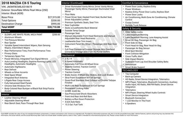 2018 Mazda Mazda CX-5 Touring