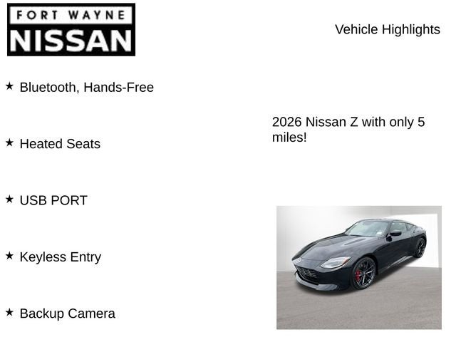 2026 Nissan Z Performance