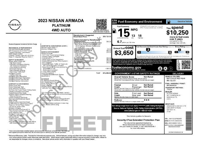 2023 Nissan Armada Platinum