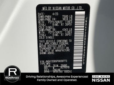 2023 Nissan Armada Platinum