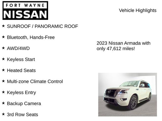 2023 Nissan Armada Platinum