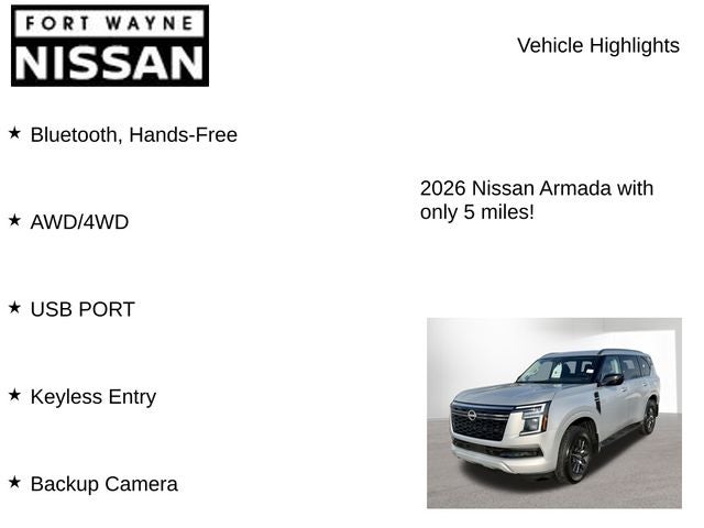 2026 Nissan Armada SV