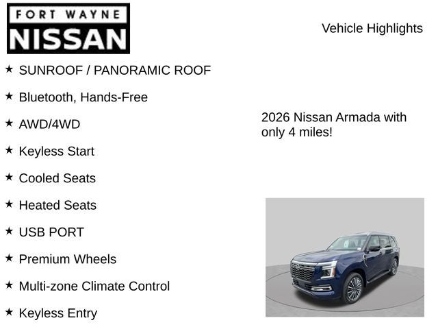 2026 Nissan Armada Platinum Reserve