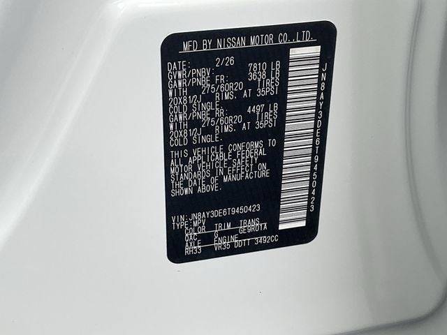 2026 Nissan Armada PRO-4X