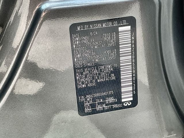 2025 INFINITI QX80 SENSORY