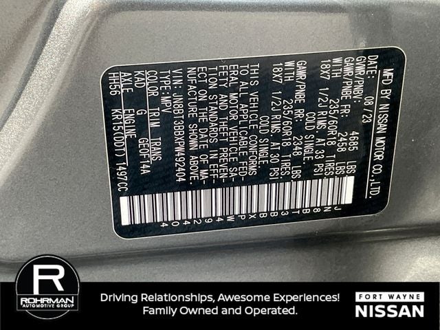 2023 Nissan Rogue SV