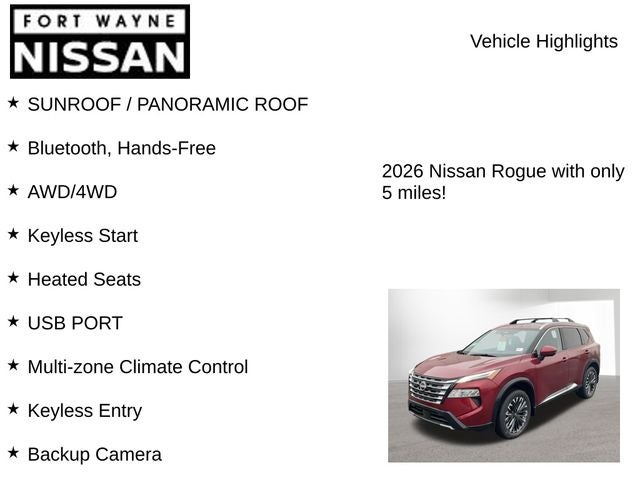 2026 Nissan Rogue Platinum