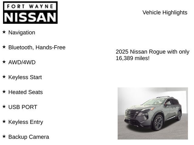 2025 Nissan Rogue Platinum