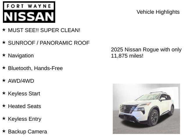 2025 Nissan Rogue Platinum