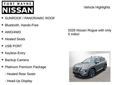 2026 Nissan Rogue Platinum