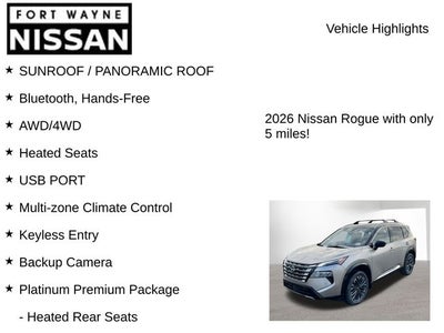 2026 Nissan Rogue Platinum
