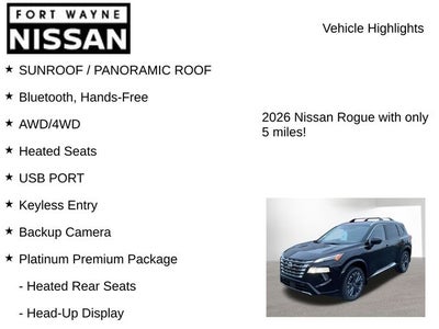 2026 Nissan Rogue Platinum