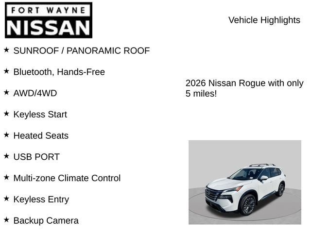 2026 Nissan Rogue Platinum