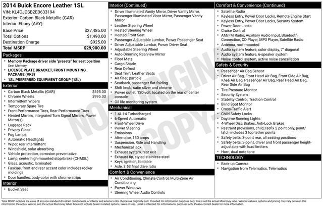 2014 Buick Encore Leather